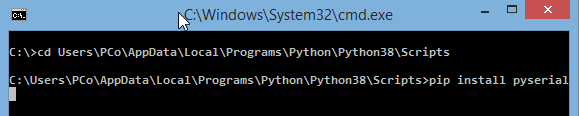Python3 - install PySerial module